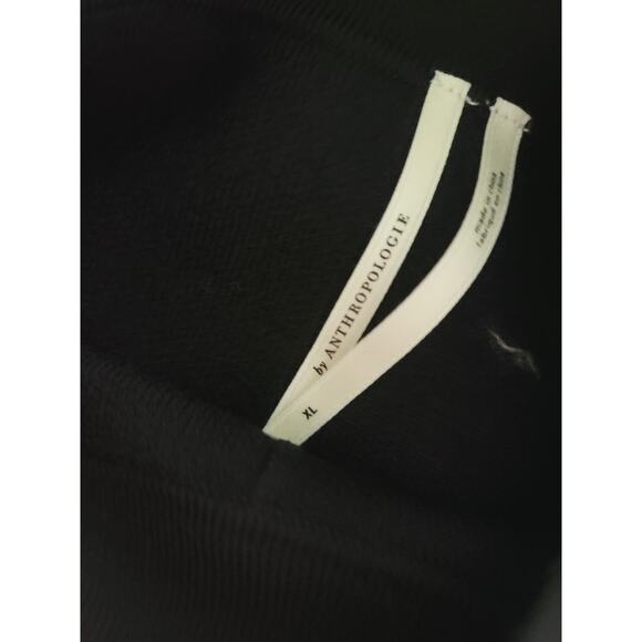 NWT Anthropologie Ruched Mock-Neck Black Sweater - XL - Picture 5 of 5